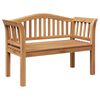 vidaXL bancă Maro 120 x 53,5 x 85 cm Lemn masiv de tec
