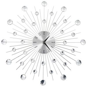 vidaXL Ceas de perete, mecanism cuarț, 50 cm, design modern
