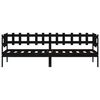 vidaXL Pat de zi, negru, 90x190 cm, lemn masiv de pin