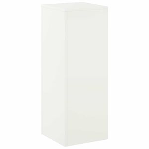 vidaXL Suport pentru plante Alb 30 x 30 x 80 cm Oțel