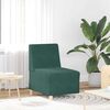 vidaXL Unitate Sofa Modulară Fără Brațe 2 pcs Verde &icirc;nchis