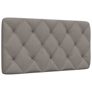 vidaXL Pernă pentru tăblie de pat, gri taupe, 100 cm, material textil