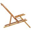 vidaXL Scaun de plajă pliabile, bej, lemn masiv eucalipt și țesătură