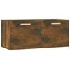 vidaXL Dulap de perete, stejar fumuriu, 80x35x36,5 cm, lemn