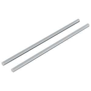 vidaXL Coroană filetată 2 pcs Argintiu 6 x 170 mm Oțel
