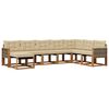 vidaXL Set de canapele de exterior 8 buc. Natural și Bej