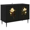 vidaXL Cabinet TV BREMEN 69 x 33 x 50,5 cm Stejar Negru Lemn prelucrat