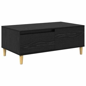 vidaXL Masă de cafea Stejar Negru 90 x 50 x 35 cm Lemn prelucrat