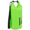 vidaXL Rucsac impermeabil cu fermoar, verde, 20 L, PVC