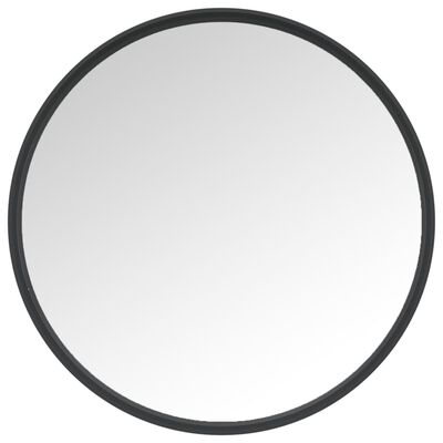 vidaXL Oglindă de perete, negru, 30 cm