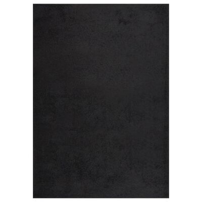 vidaXL Covor Shaggy, fir lung, negru, 140x200 cm