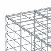 vidaXL Pat ridicat din gabion Argintiu 60 x 60 x 55 cm Oțel Galvanizat