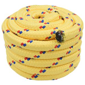 vidaXL Sfoară de Barcă 4 mm 10 m Galben