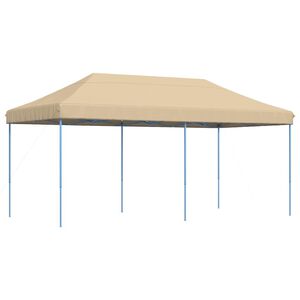 vidaXL Cort de petrecere pliabil Pop-Up, 580x292x315 cm, bej