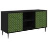 vidaXL Cabinet TV GELEEN 102 x 33 x 51 cm Stejar Negru Lemn prelucrat