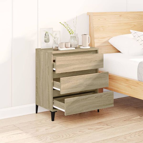 vidaXL Servantă, stejar sonoma, 60x35x70 cm, lemn prelucrat