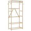 vidaXL Cuier pentru haine cu rafturi, 80x40x175 cm, bambus
