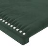 vidaXL Pat box spring cu saltea, verde &icirc;nchis, 100x200 cm, catifea