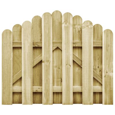 vidaXL Poartă de grădină, 100x75 cm, lemn de pin tratat