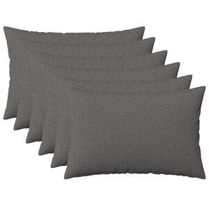 vidaXL Husă pentru pernă 6 buc. HEERLEN Gri deschis 30 x 50 cm