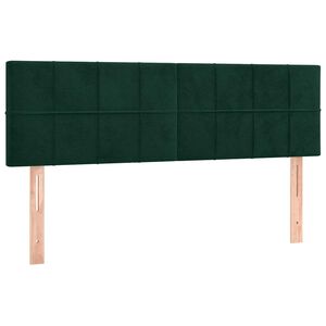 vidaXL Tăblii de pat, verde &icirc;nchis, 144x5x78/88 cm, catifea