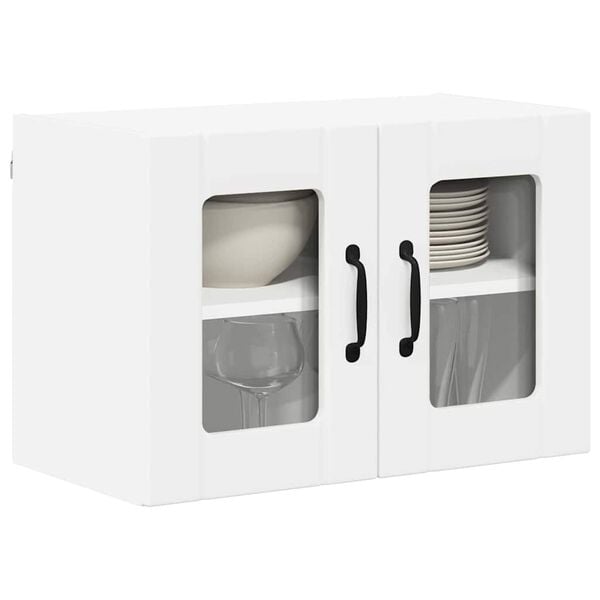 vidaXL Dulap de bucătărie 2 pcs Alb 60 x 31 x 40 cm Lemn compozit