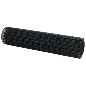 vidaXL Gard Euro 1 x 10 m Fier acoperit cu PVC Gri
