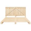 vidaXL Cadru pat cu tăblie 200x200 cm, lemn masiv de pin