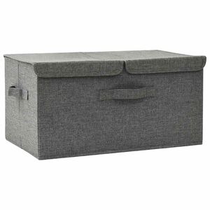 vidaXL Cutie de depozitare, antracit, 50x30x25 cm, material textil