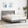 vidaXL Cadru de pat cu headboard Gri deschis 120 x 190 cm Catifea