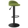 vidaXL Scaun de bar, verde deschis, catifea