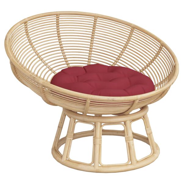 vidaXL Pernă rotundă, roșu vin, &Oslash; 60 x11 cm, țesătură Oxford