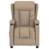 vidaXL Fotoliu rabatabil electric, cappuccino, piele ecologică