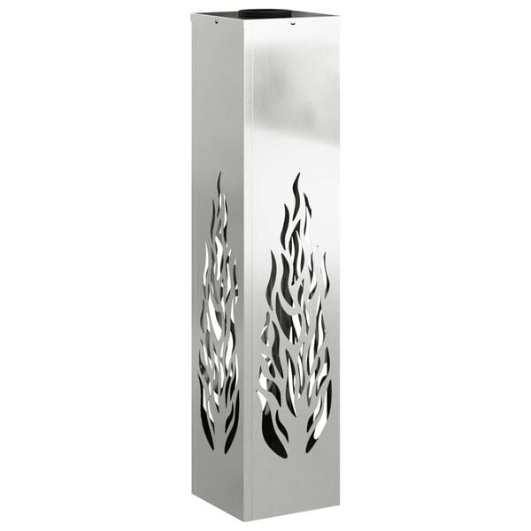 vidaXL Lumină LED Solară pentru Alei 2 pcs Argintiu Oțel galvanizat