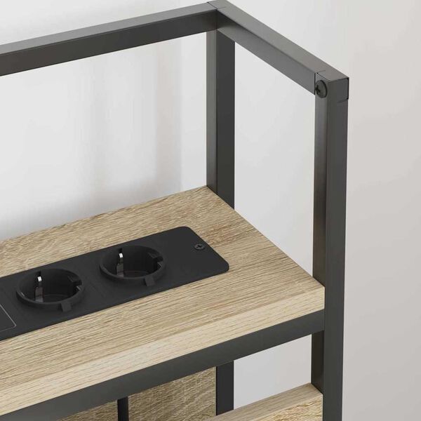 vidaXL Tăblie de depozitare cu raft Stejar sonoma 75 cm Lemn compozit