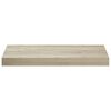 vidaXL Rafturi de perete suspendate, 2 buc., stejar, 50x23x3,8 cm, MDF