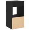 vidaXL Noptiere cu sertar 2 buc stejar negru 35x34x66,5 cm
