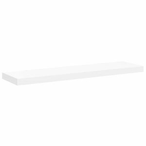 vidaXL Raft de perete suspendat, alb, 90x23,5x3,8 cm, MDF