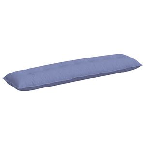 vidaXL Perna pentru spate Albastru Jeans 200 x 19 x 50 cm țesătură