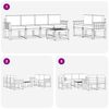 vidaXL Set de canapele de exterior 7 pcs Gri natural și deschis