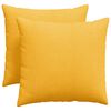 vidaXL Perne pentru canapea 2 pcs Galben Deschis 50 x 50 cm