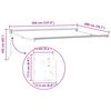 vidaXL Cadru pentru cort retractabil manual Alb 3,5 x 2 m Aluminiu