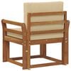 vidaXL Canapea de exterior Lemn de acacia solid și poliester natural