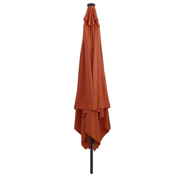 vidaXL Parasol de Grădină Roșu și Negru 295 x 295 x 245 cm