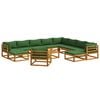 vidaXL Set de canapea 12 buc. natural Lemn Solid de Acacia
