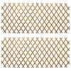 vidaXL Gard trelis extensibil 2 buc. 100 x 105 cm Bambus Maro deschis