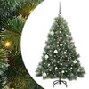 vidaXL Brad de Crăciun artificial cu 150 LED Verde 150 cm PE și PVC