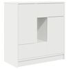 vidaXL Bufetă cu sertare și uși alb 70,5x34x74,5 cm
