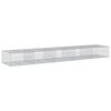 vidaXL Coș gabion cu capac, 500x100x50 cm, fier galvanizat