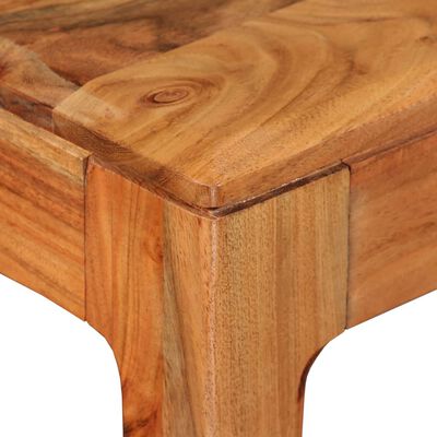 vidaXL Masă de bucătărie, lemn masiv, 118x60x76 cm